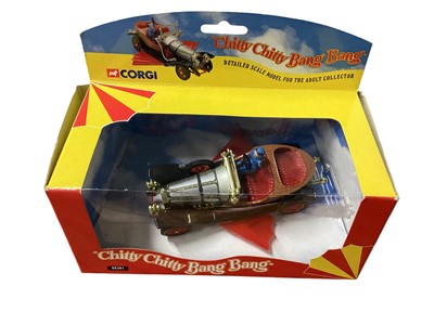 Lot 1976 - Corgi diecast A Team Van, boxed CC87502, Chitty Chitty Bang Bang, boxed 05301 & other boxed vehicles, plus Matchbox Grand Prix Racing Cars (1 box)
