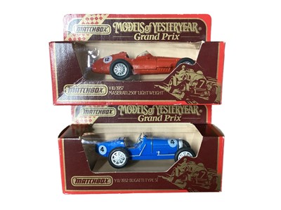 Lot 1976 - Corgi diecast A Team Van, boxed CC87502, Chitty Chitty Bang Bang, boxed 05301 & other boxed vehicles, plus Matchbox Grand Prix Racing Cars (1 box)
