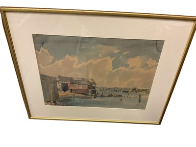 Lot 394 - Clifford Russell (1919-2003) pair of watercolours of Suffolk Scenes