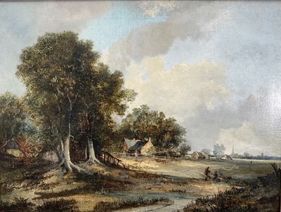 Lot 1334 - William Henry Crome (1806-1873) oil on canvas - Landscape towards Norwich, 50cm x 63cm, in gilt frame
