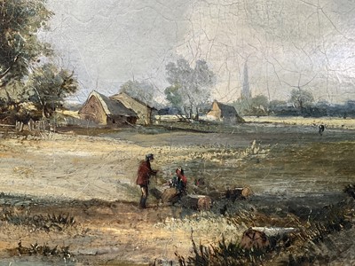 Lot 1334 - William Henry Crome (1806-1873) oil on canvas - Landscape towards Norwich, 50cm x 63cm, in gilt frame