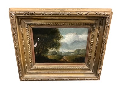 Lot 277 - Late 18th / early 19th century oil on panel, figures i...