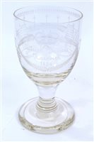 Lot 212 - Of Harwich Interest: 19th century glass rummer...