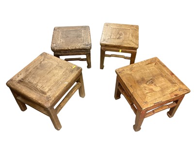 Lot 1339 - Four various Chinese low tables