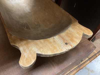 Lot 1381 - Carved dough trough