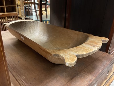 Lot 1381 - Carved dough trough