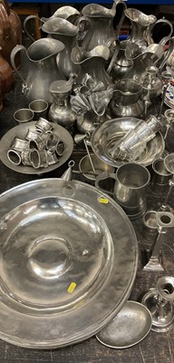 Lot 154 - Collection of modern pewter