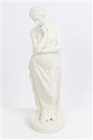 Lot 219 - Mid-19th century Parian porcelain figure of a...