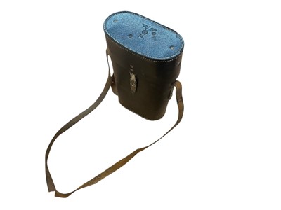 Lot 899 - Nazi German Kreigsmarine binocular case, stamped with Kreigsmarine eagle and swastika (no binoculars present).