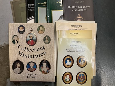 Lot 205 - Daphne Foster, Collecting Minatures, 1979, and various reference materials on collecting portrait miniatures