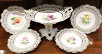 Lot 225 - 19th century English porcelain dessert ware...