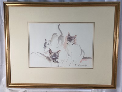Lot 169 - Lesley Fotherby (b. 1946) watercolour - Studies of Cream II, signed, inscribed with title on reverse, 34cm x 49cm, in glazed frame. Provenance: Chris Beetles Ltd., London