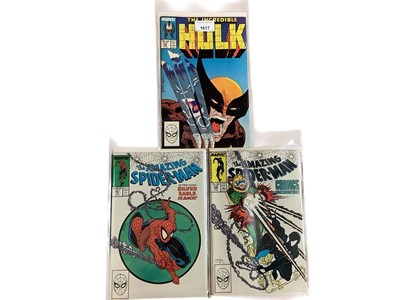 Lot 1617 - Marvel Comics (1988) The Incredible Hulk #340 iconic cover by Todd McFarlane together with (1988) The Amazing Spider-man #298 first cameo appearance of Venom and first cover art by Todd McFarlan...