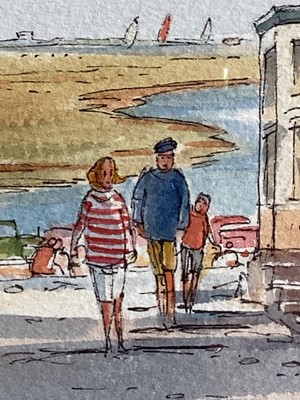 Lot 172 - Guy Todd watercolour - Blakeney Norfolk, signed and dated 1992, 26cm x 18cm, in glazed frame
