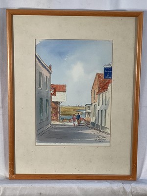 Lot 172 - Guy Todd watercolour - Blakeney Norfolk, signed and dated 1992, 26cm x 18cm, in glazed frame