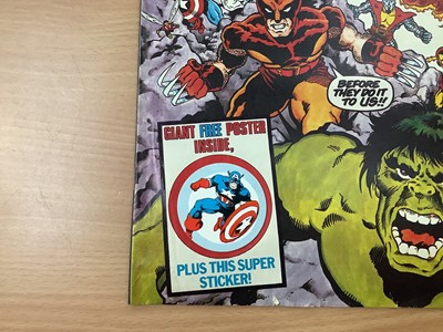 Lot 1620 - Marvel Comics (1985) Marvel Super Heroes Secret Wars British fortnightly comic #1-7 #9- 20 #23 #24 to include all free gifts