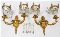 Lot 1049 - Pair good quality early 20th century ormolu...