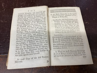 Lot 1633 - Colchester interest 1648 book - Matthew Carter - A True Relation..Kent, Essex, published Colchester