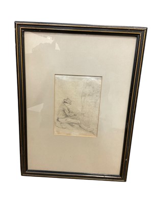 Lot 159 - George Frost (1754-1821) chalk, two figures