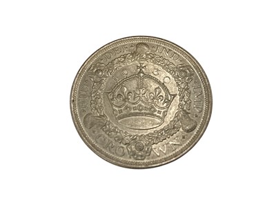 Lot 512 - G.B. - George V silver 'Wreath' Crown 1930 EF (1 coin)