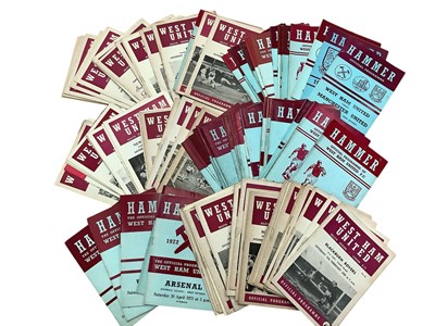 Lot 1452 - Approximately 150 West Ham United football programmes from 1960s-1970s