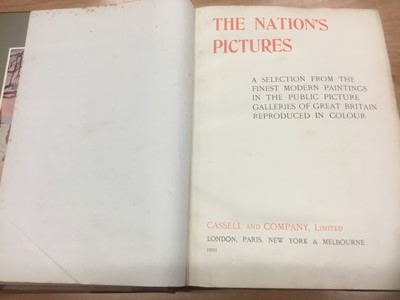 Lot 1563 - The Nation's Pictures. Published by Cassell and Co in 1903, 4 parts in 2 volumes with around 100 tipped in colour plates. The second volume signed by a member of the Cassell family