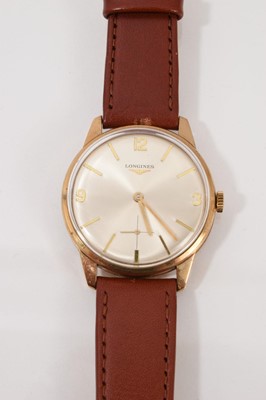 Lot 128 - 1970s 9ct gold cased Longines wristwatch (London 1973)