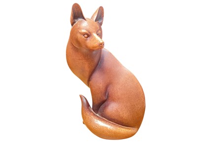 Lot 1218 - Border Fine Arts Gallery Of Modern Art sculpture of a fox (polished) RW003A, 31.5cm high