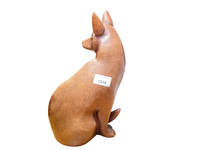 Lot 1218 - Border Fine Arts Gallery Of Modern Art sculpture of a fox (polished) RW003A, 31.5cm high