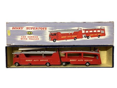 Lot Dinky Supertoys Car Carrier with Trailer, boxed No.983