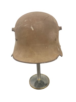 Lot 833 - Imperial German 1915 Pattern steel helmet, no liner