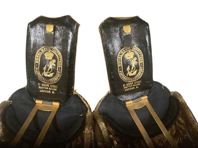 Lot 755 - Pair of First World War era Royal Navy bullion epaulettes by Royal Naval Outfitters Portsmouth & Devonport, 21 George Street, Hanover Square, London. W.