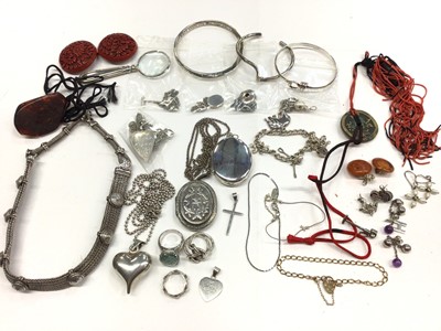 Lot 162 - Group of silver and other jewellery