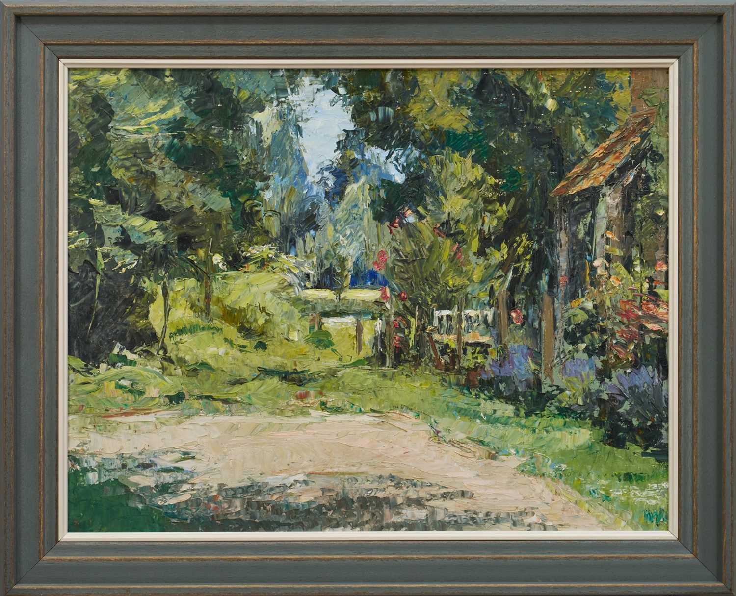 Lot 1054 - Margaret Finch Noyes (b.1932) oil on board - Summer Landscape, 40cm x 52cm, framed
