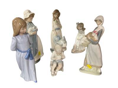 Lot 166 - Figurines by Nao, Lladro and Bing & Grondahl