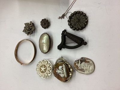 Lot 1083 - Box of vintage costume jewellery and box of silver