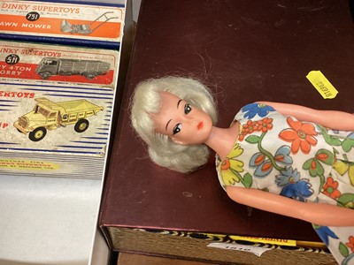 Lot 1764 - Group of vintage dolls, including Sindy, Tressy and Toots, etc, and an 'April Shower' doll