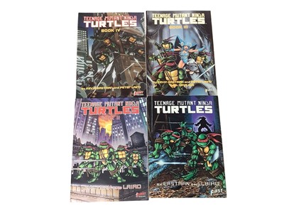 Lot 1604 - Teenage Mutant Ninja Turtles graphic novel, Book 1-4 by Eastman and Laird together with Teenage Mutant Ninja Turtles comics