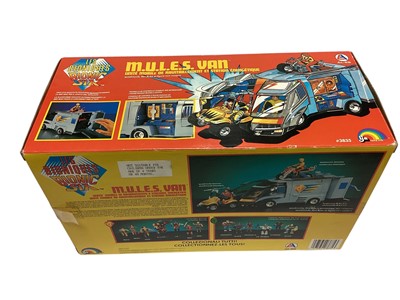 Lot 1702 - LJN (c1986) Les Bioniques Bionic Six M.U.L.E.S. Van (unite mobile de ravitaillement et station energetique), boxed (edge worn), interior packaging complete No.3835 (1)
