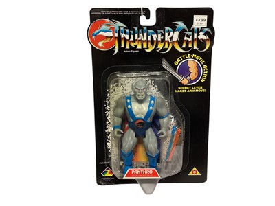 Lot LJN (c1986) Thundercats Panthro (Good Warrior) 6 " action figure, on card with bubblepack No.3606 (1)