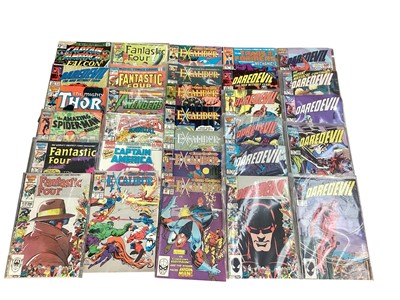 Lot 1608 - Large collection of Marvel Comics (mostly 1980s). To include Daredevil, X-Men, Excalibur, G.I.JOE and the Transformers, X-Factor, Avengers, Captain America and the Falcon and others. Approximat...