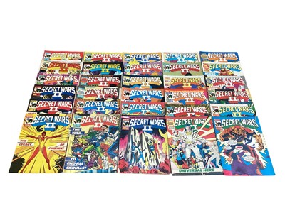 Lot 1611 - Marvel Comics magazines to include a large group of Secret Wars 2 weekly. Also to include Spider-Man and Zoids magazines, Action Force, 2000AD and others. Approximately 120 magazines.