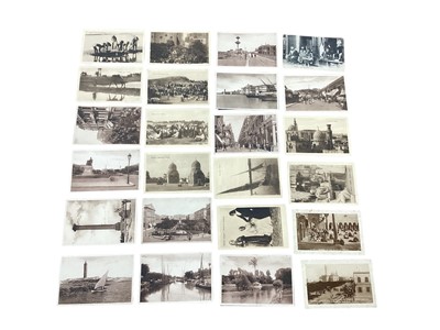 Lot 1410 - Collection of foreign postcards, military, Paris, street scenes of Amiens, Champagne and Saint Quentin, and old old postcards to include crocodile hunting, holy carpet arrival, Cairo, The Nile, e...