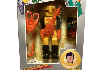 Lot 1719 - CBS Remco (c1983) Mantech Android Cosmic Commandos with interchangeable combi-systems including Lasertech, Aquatech, Doomtech & Megatech, all boxed No.74-002 (4)