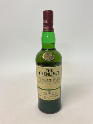 Lot 49 - One bottle, Glenlivet 12 year old scotch whisky, 70cl. 40%