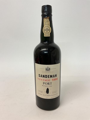 Lot 51 - One bottle, Sandeman 1966 vintage port, bottled 1968