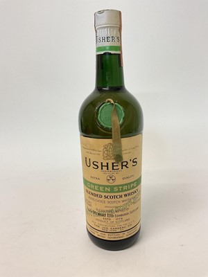 Lot 61 - One bottle, Usher's Green Stripe Blended Scotch Whisky, 86.8% proof, 4/5 Quart