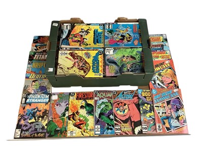 Lot 1623 - Three large boxes of DC Comics (mostly 1980s). To include Flash, Superman, Justice league, Teen Titans and others. Approximately 500+ comics.