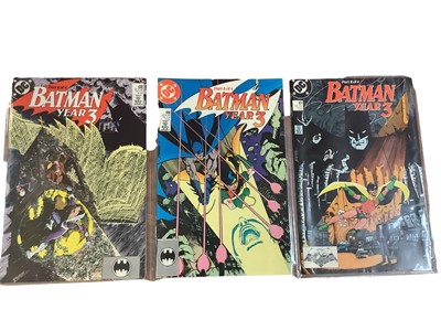 Lot 1619 - DC Comics Batman #423 - (1988) - Classic Batman cover by Todd McFarlane with Dave Cockrum interior art together with Batman year 2 part 1-4 and Batman Year 3 2-4