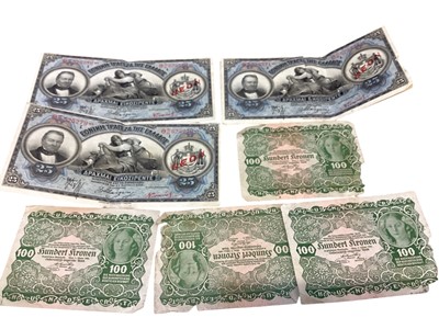 Lot 567 - World - Mixed banknotes to include mostly circa 1920s German Inflationary issues (N.B. Mixed grades) (Total 56 banknotes)